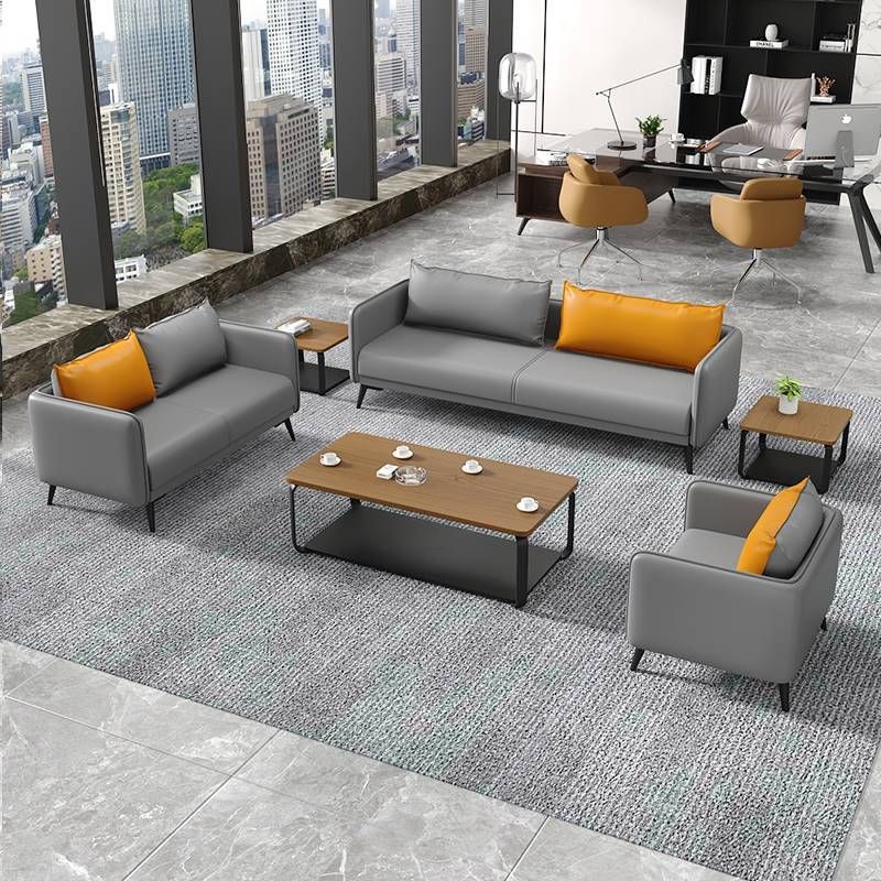 新款直销沙发茶几组合办公室接待轻奢会客洽谈工作室休闲简约现代