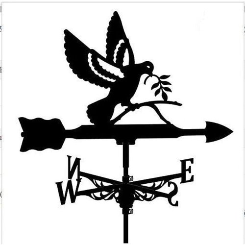 风向标不锈钢喷漆风向标铁艺风向标屋顶一件摆件摆件装饰花园