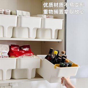 高处收纳盒带把手厨房顶卧室吊柜杂物储深处客厅储物柜物盒架柜子