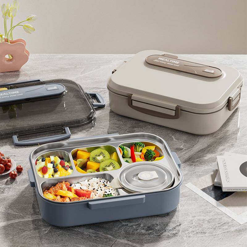 学生专用饭盒分格大容量304盒微波炉保温不锈钢可午餐便当盒加热,收纳整理,食物收纳盒,淘宝优惠券,粉丝福利购,淘宝优惠卷