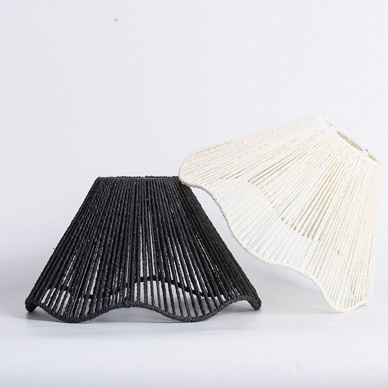 中式餐厅灯罩复古草帽吊灯吧台茶室民宿风侘寂火锅店灯具装饰书房