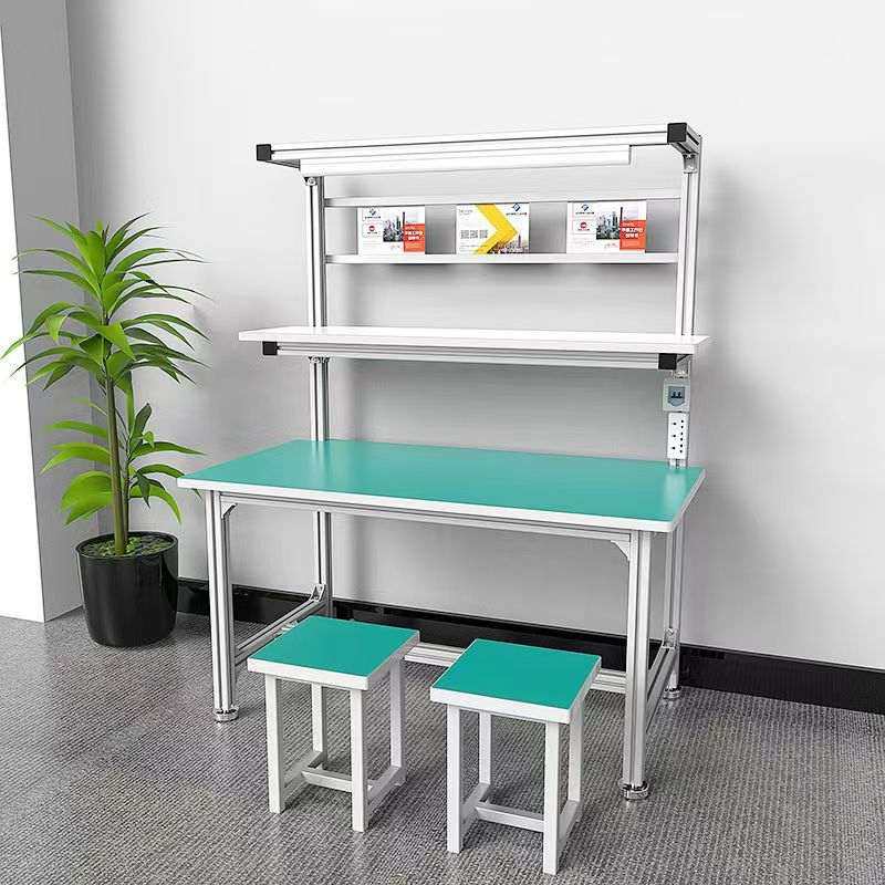 定制手机维修台铝型材防静电工作台三层测试台检验桌工业装配台,商业/办公家具,操作台,淘宝优惠券,粉丝福利购,淘宝优惠卷