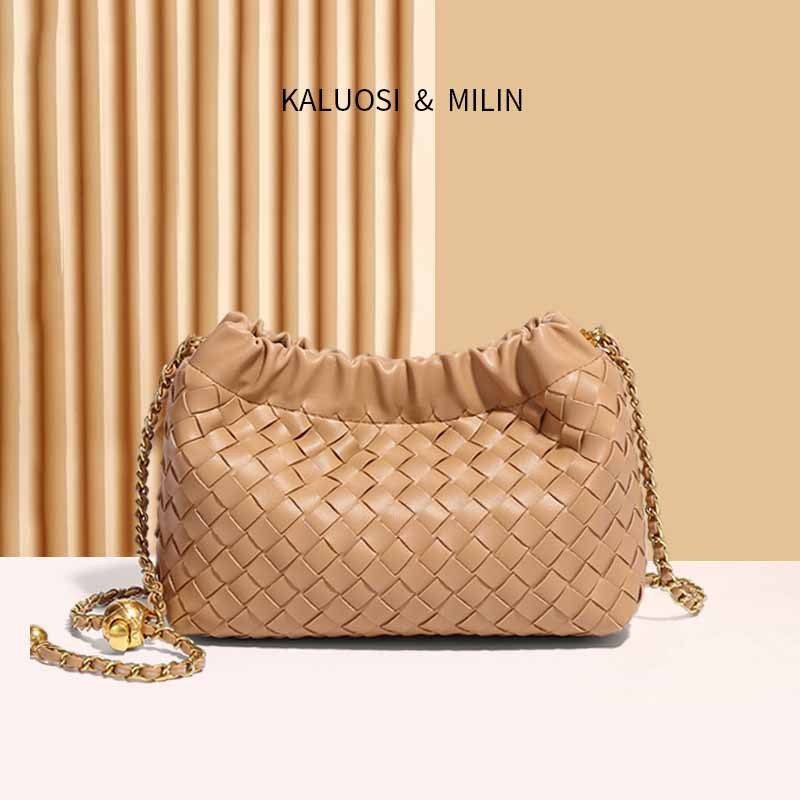 新品 夏季链条编织云朵包新款简约时尚单肩包小众设计质感百搭斜