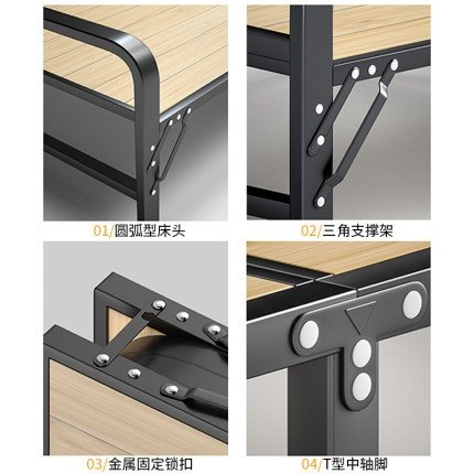 单人1米1.2米木板租房折叠床家用单人床钢折叠床木床折叠床床救灾,住宅家具,折叠床,淘宝优惠券,粉丝福利购,淘宝优惠卷