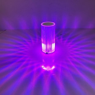 水晶玫瑰台灯大号触摸小夜灯批发遥控亚克力灯充电床头灯氛围拍拍