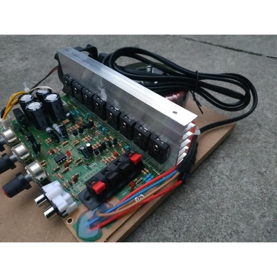 300W220伏HiFi发烧功放板大功率场效应管前级+后级 功放板  胆味A