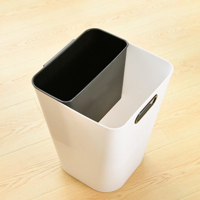 垃圾分类垃圾桶带压圈无盖卧室厨房大客厅家用卫生间号小厕所纸篓