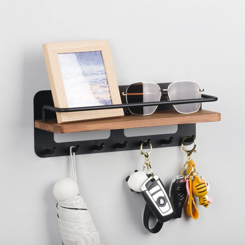 门口钥匙挂钩墙上壁挂钥匙进门挂架置物架架墙玄关挂墙壁多功能,收纳整理,挂门置物架,淘宝优惠券,粉丝福利购,淘宝优惠卷