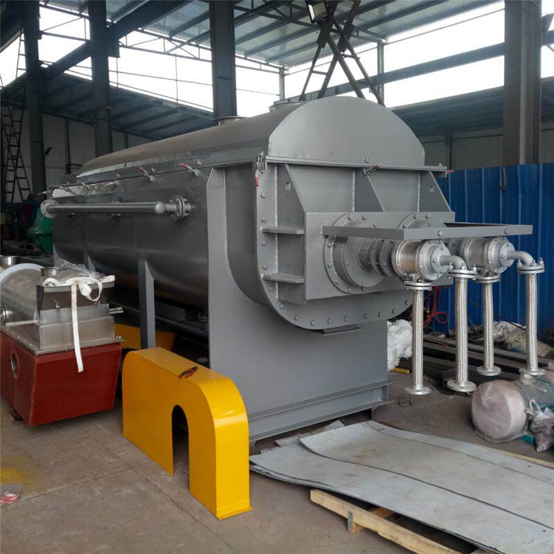 定制菌丝体空心桨叶干燥机硫矿粉桨叶干燥机化工污泥桨叶烘干机