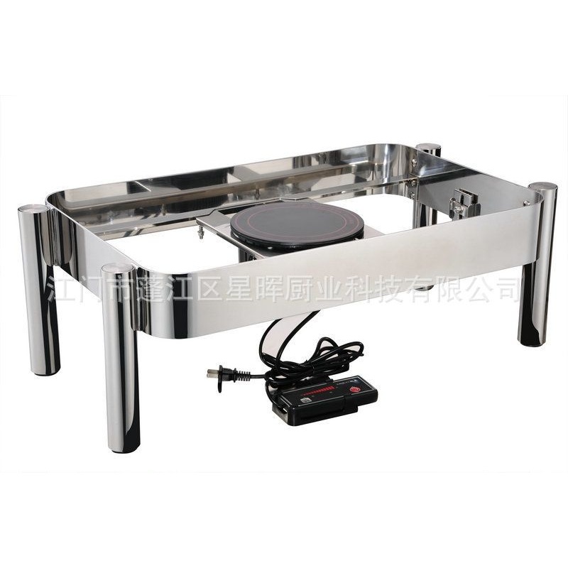 厂家供应宇辉 长方型304不锈钢自助餐 保温炉 翻盖电加热自助餐炉