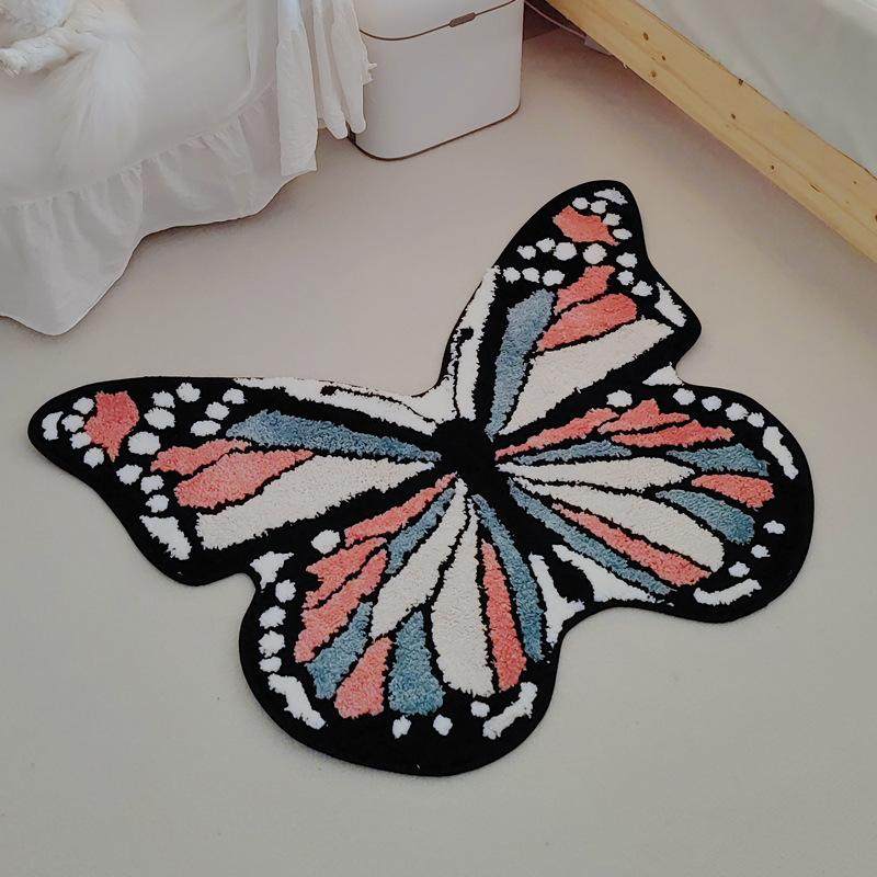奶油风蝴蝶卧室床边毯衣帽间客厅垫垫地毯吸水脚垫茶几加厚客厅地,居家布艺,床边毯,淘宝优惠券,粉丝福利购,淘宝优惠卷