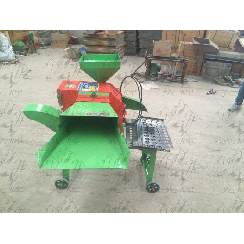 光辉干稻苜蓿草牧草青贮农业新机械家用铡草揉丝粉碎机养殖场