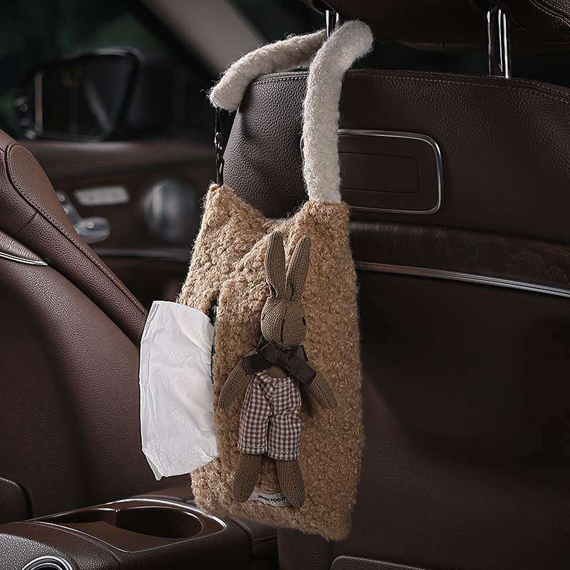 小香兔汽车纸巾盒座椅背挂式抽纸盒高级感车用纸巾收纳包车载好物,汽车用品/电子/清洗/改装,车用纸巾盒/套,淘宝优惠券,粉丝福利购,淘宝优惠卷