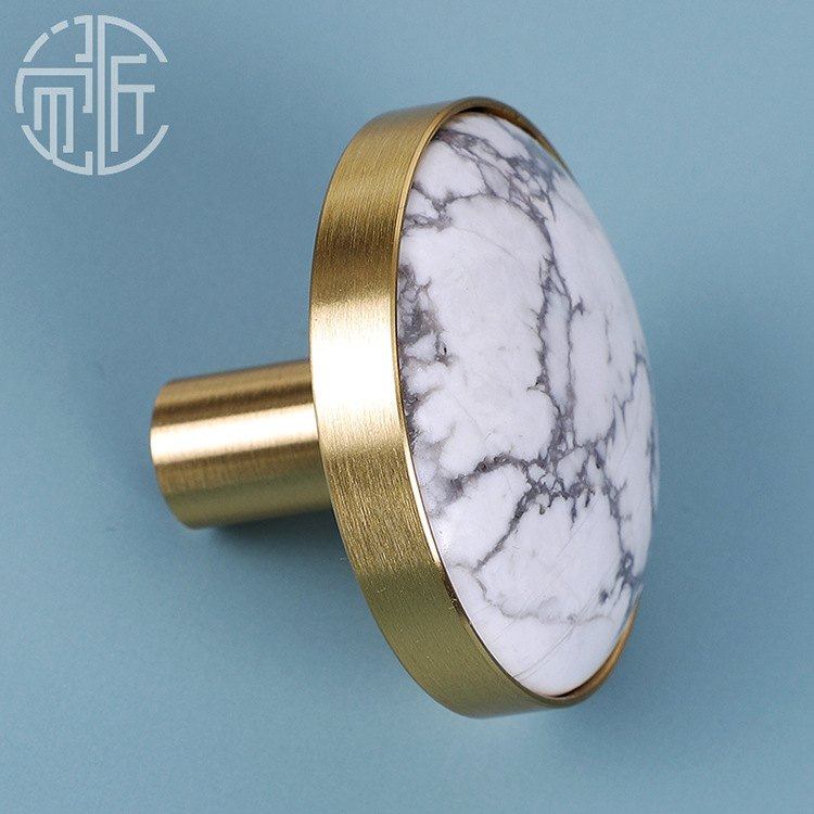 天然石墙壁挂钩轻奢拉纯铜创意鞋柜单孔批发手把手衣柜抽屉挂衣钩,家居饰品,装饰挂钩,淘宝优惠券,粉丝福利购,淘宝优惠卷