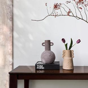 欧式简约创意复古陶瓷花瓶小装饰品样板间众民宿摆件酒柜家居软