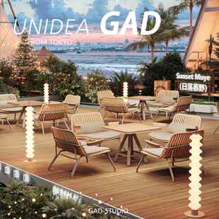 户外咖啡厅西餐厅酒吧酒店烧烤店庭院露台外摆塑木休息区桌椅组合