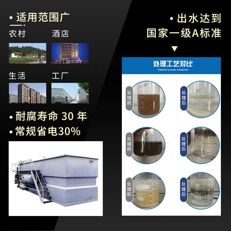 屠宰养殖废水气浮机 污水处理一体化气浮设备 全自动溶气气浮机