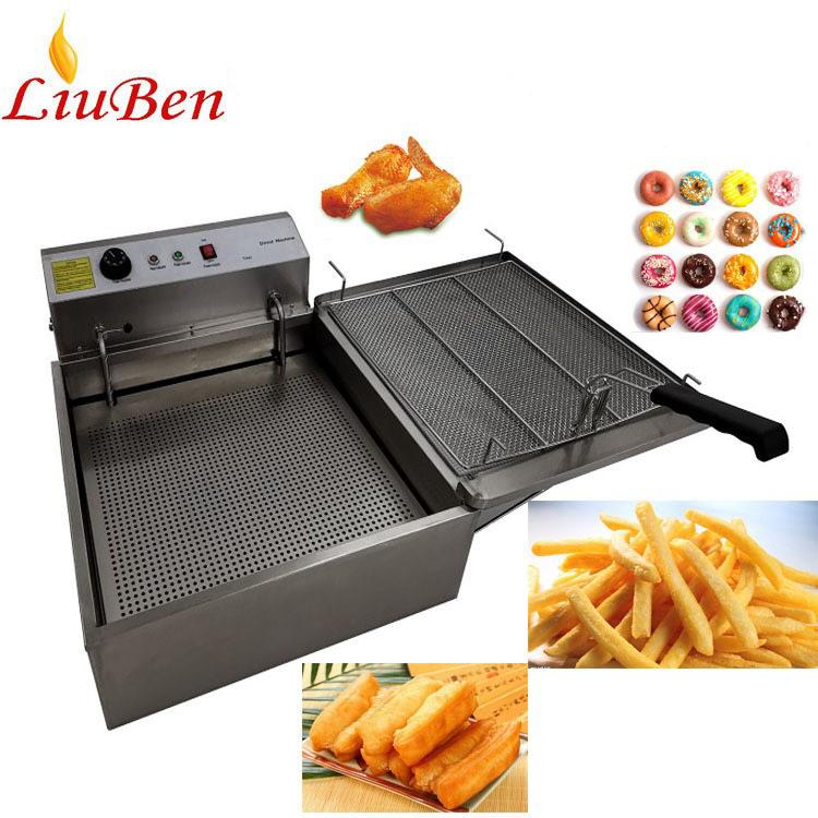 商用电炸炉大容量油炸机台式油炸锅炸薯条炸甜甜圈炸小吃炸锅