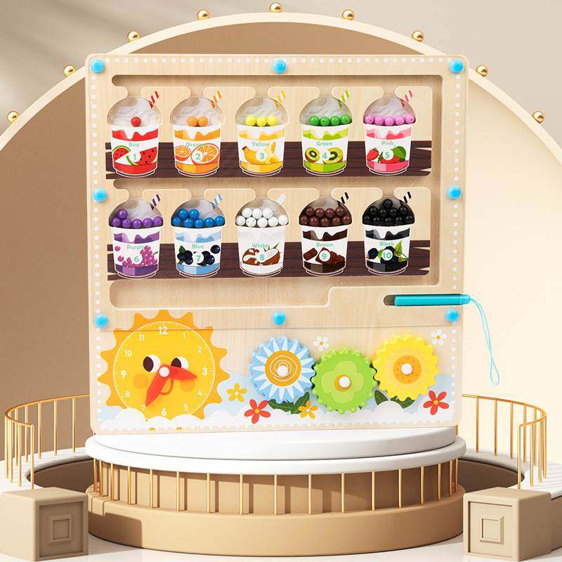 新品 新品儿童木制颜色分类磁性计数走珠移位磁性运笔早教益智玩,玩具/童车/益智/积木/模型,磁性贴,淘宝优惠券,粉丝福利购,淘宝优惠卷