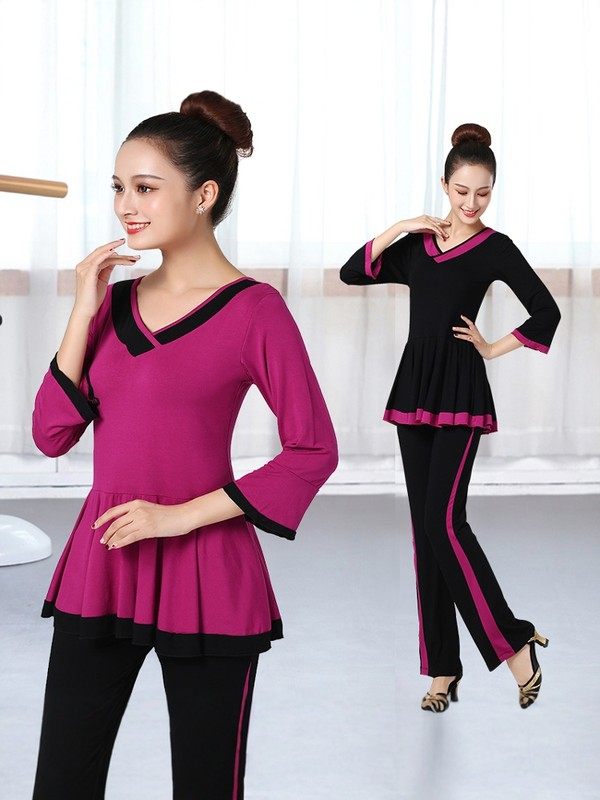 莫代尔广场舞服装新款套装春秋喇叭裤女士长袖宽松中老年衣跳舞,运动/瑜伽/健身/球迷用品,广场舞套装,淘宝优惠券,粉丝福利购,淘宝优惠卷