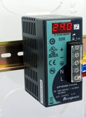 昂鼎Reignpower50W12V24V开关电源式电源220工业电源导轨24V转