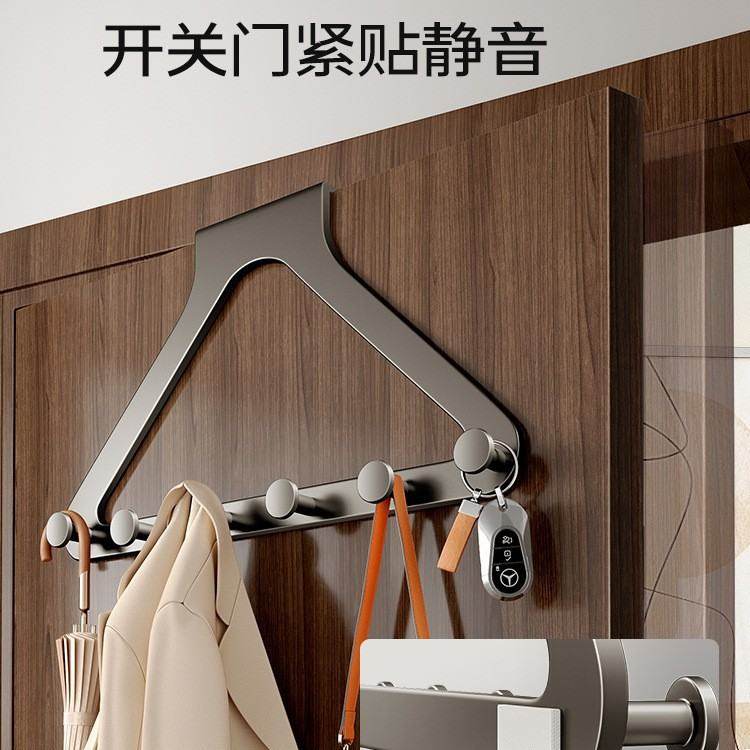 门后挂钩新免打孔挂衣架背置物架神器衣服卧室收纳门挂式门上加长,收纳整理,挂门置物架,淘宝优惠券,粉丝福利购,淘宝优惠卷