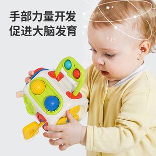 跨境婴儿八面体忙碌球手抓球多面体魔方动动乐蒙氏早教益智玩具