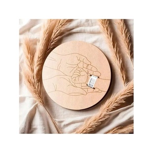 Holder婴儿出生信息名字牌宝宝出生纪念木牌 Bracelet Baby Birth