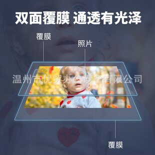 批发水晶标不干胶单双面覆膜A1尺寸65厘米印刷调速覆膜机OGK6580