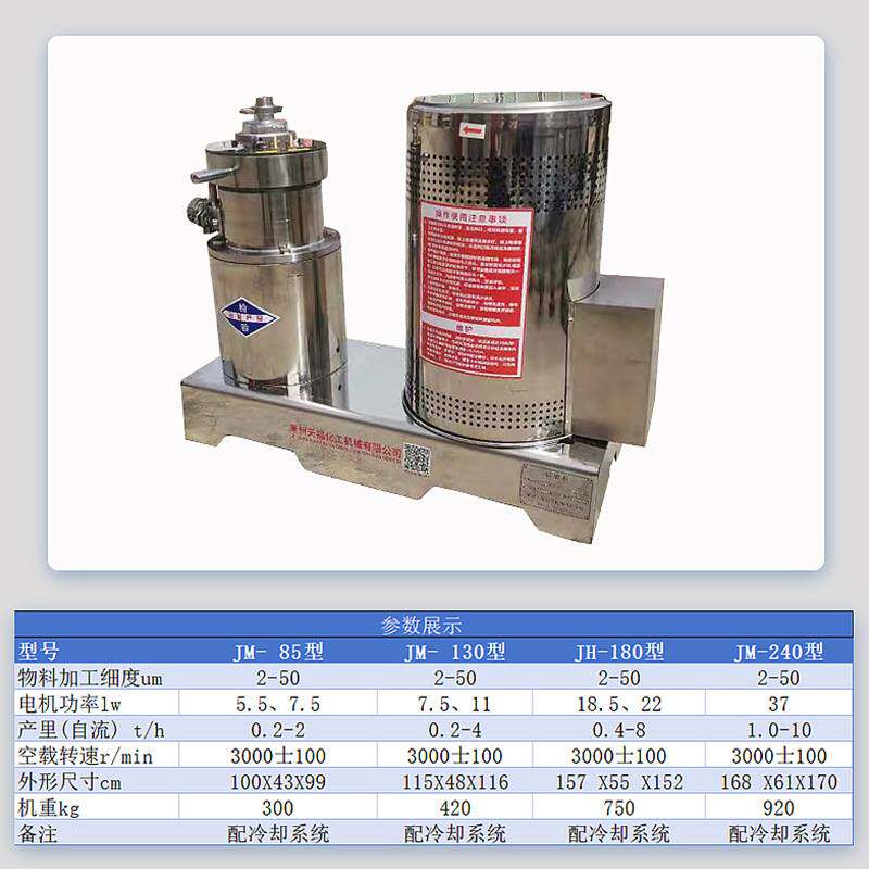 胶体磨骨泥机花生辣椒酱鱼泥狗粮磨浆机不锈钢卫生级分体胶体磨