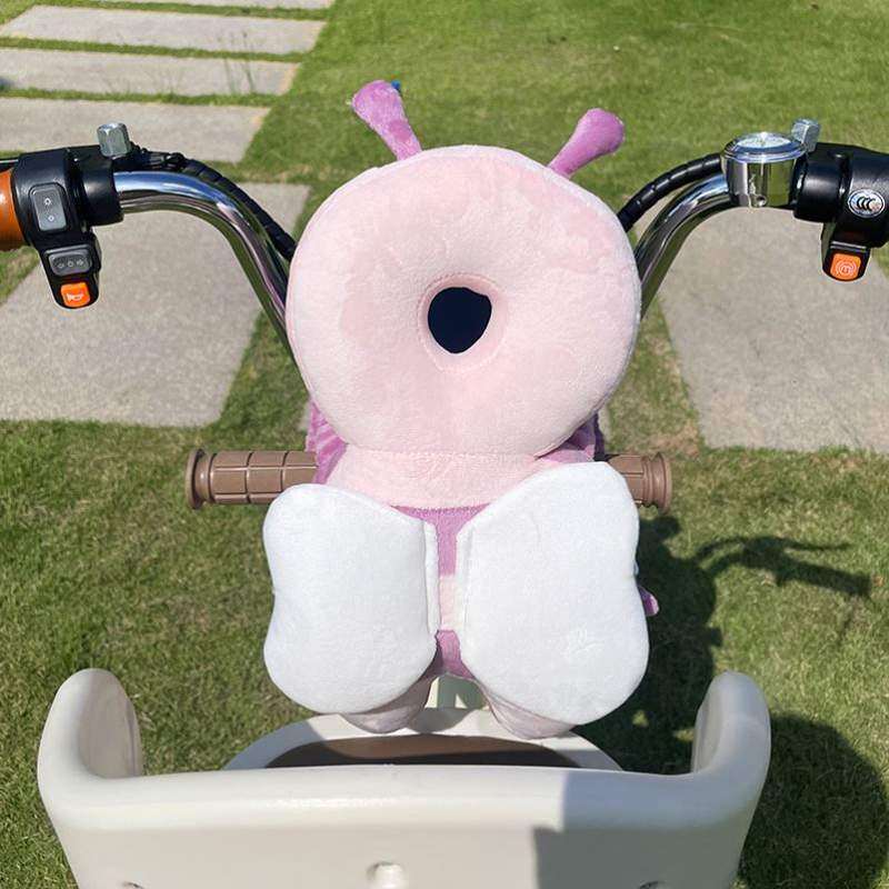 电动车儿童座椅防撞头保护垫宝宝婴儿玩偶电瓶车前置神器毛绒玩具