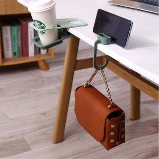 创意多功能支架置物架夹学生整理架倒雨伞书包桌边挂钩水杯收纳防