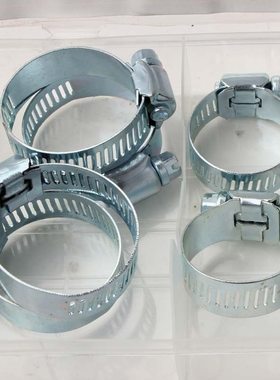 26pc喉箍组套透明管管美式Clip箍Assortment盒卡Hose抱卡箍水