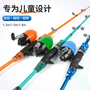 儿童鱼竿套装钓鱼竿4岁真初学者短亚新手小孩竿钓海迷你路钓虾节