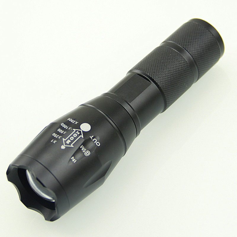 365紫光手电筒T6伸缩变焦ledL2A100USB手电筒充电迷你强光电筒