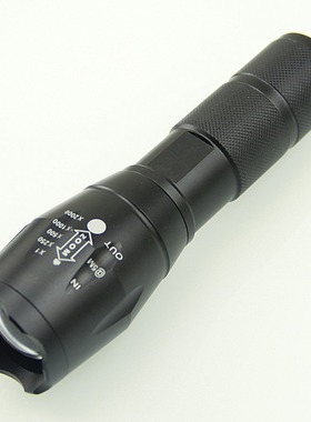365紫光手电筒T6伸缩变焦ledL2A100USB手电筒充电迷你强光电筒