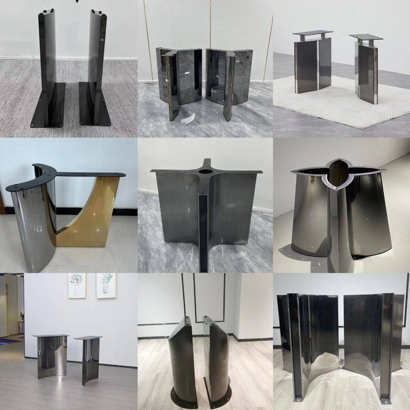 不锈钢桌腿高端岩板桌架家用轻奢桌脚支架商用不锈钢餐桌支架,商业/办公家具,台脚台架/家具支架,淘宝优惠券,粉丝福利购,淘宝优惠卷