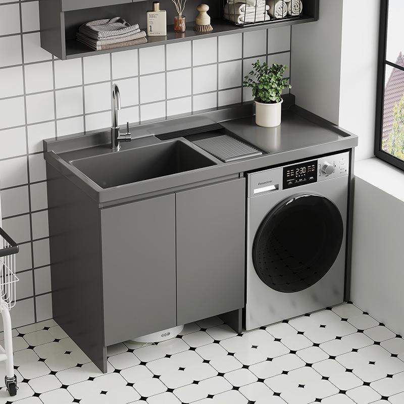 铝可订阳台一体滚筒洗衣机伴侣柜组合洗衣槽台洗手盆洗漱脸盆新品,家装主材,洗衣机柜,淘宝优惠券,粉丝福利购,淘宝优惠卷