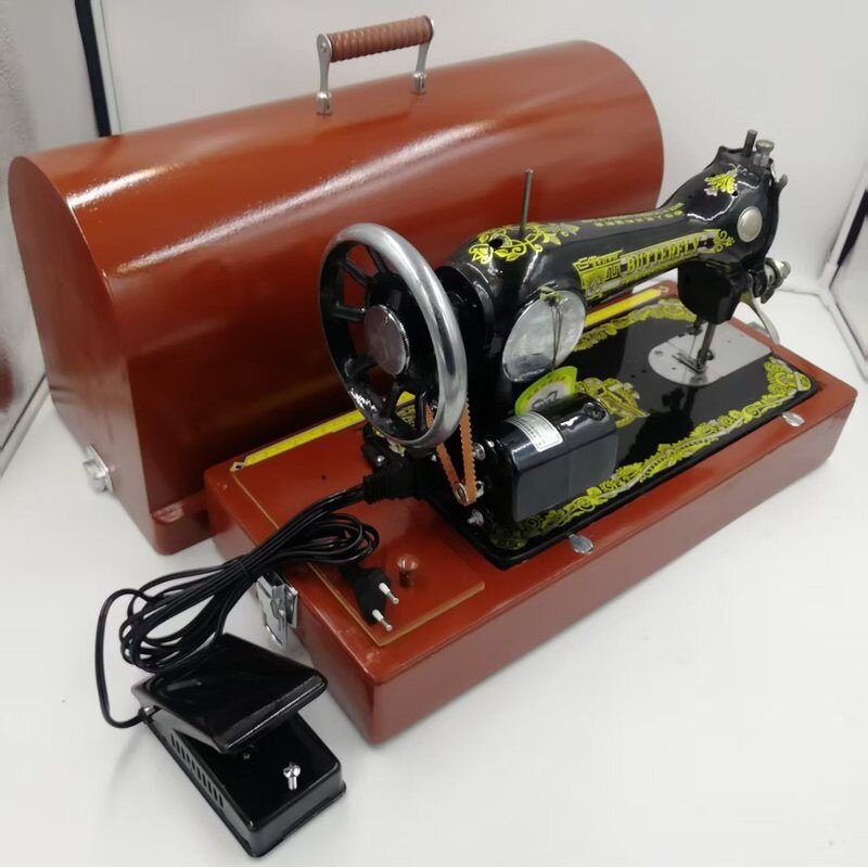 手提箱缝纫机手摇式家用缝纫机鑫蝴蝶xin butterfly缝纫机singer