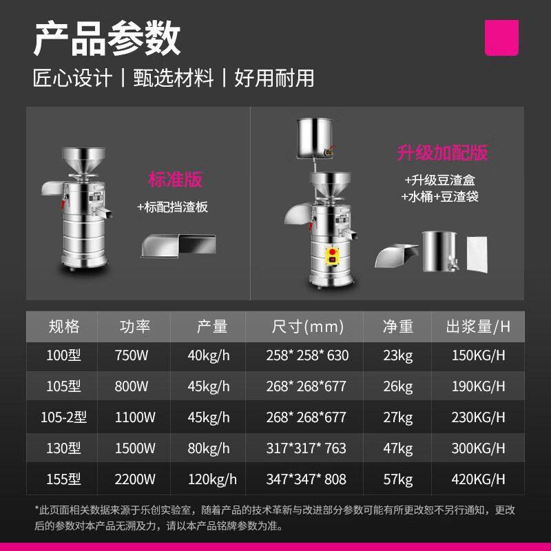 乐创食堂餐厅磨豆机商用磨浆机全自动渣浆分离早餐便利店豆浆机,清洗/食品/商业设备,磨浆机,淘宝优惠券,粉丝福利购,淘宝优惠卷