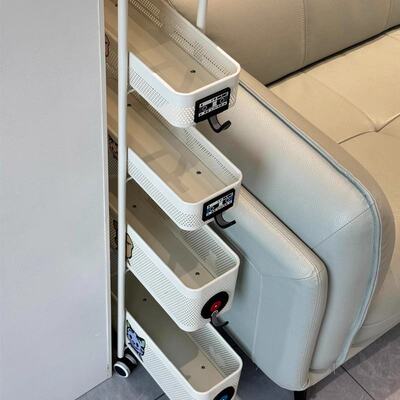 窄缝收纳柜可移动夹缝置物架抽屉式多功能多层储物推车卫生间厨房