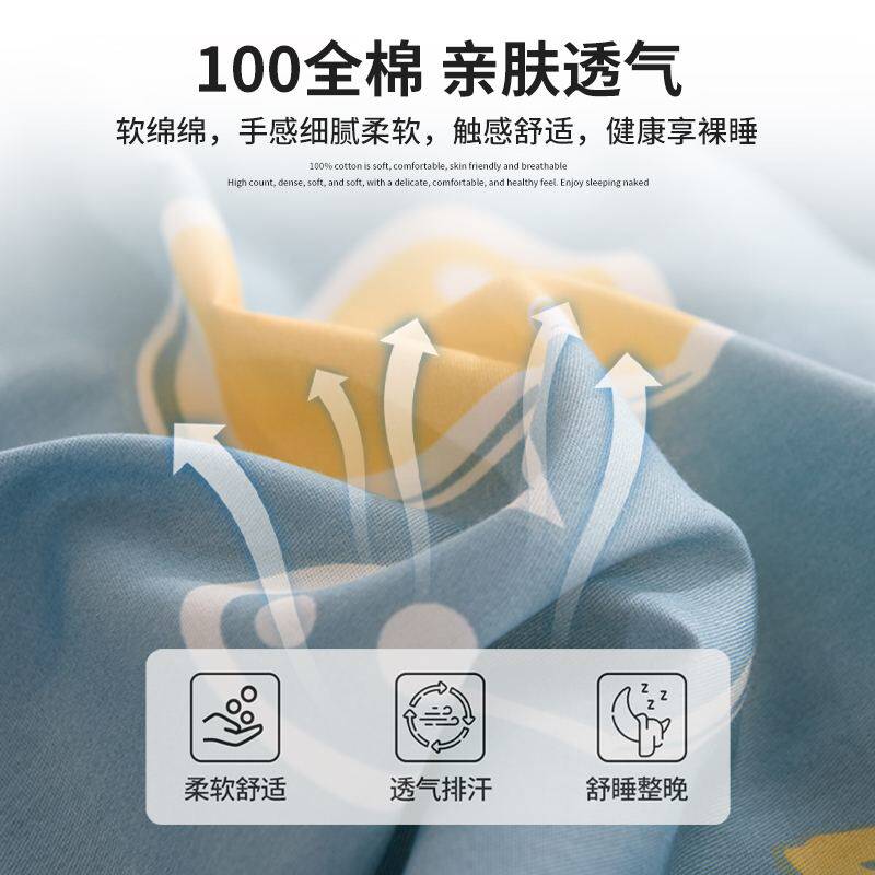 枕头套一对装纯棉100全棉枕芯套大号48x74cm夏季家用整头枕套双人