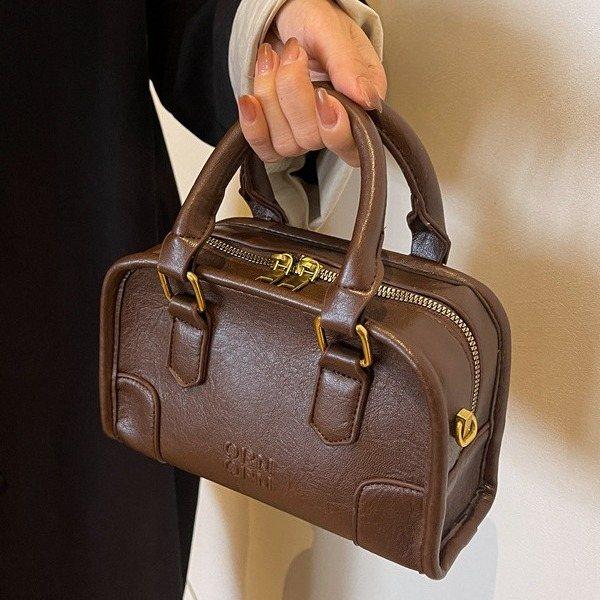 新品 美拉德复古小枕头包包女秋冬2023新款潮韩国手提小方包百搭,箱包皮具/热销女包/男包,小方包,淘宝优惠券,粉丝福利购,淘宝优惠卷