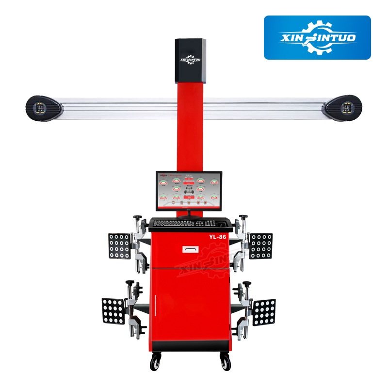 劲拓可移动3D四轮定位仪轮胎定位设备汽修店专供搭大剪举升机四柱