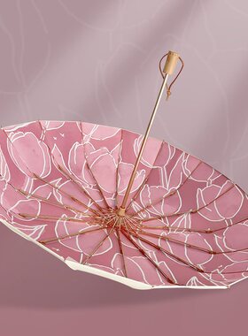 雨伞女神高颜值复古伞女晴雨两用遮阳伞防晒防紫外线折叠双人伞女