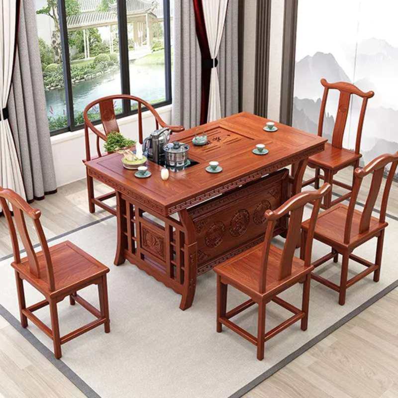 新中式全实木茶桌椅组合客厅店铺办公室餐厅接待茶几阳台功夫茶台,住宅家具,家用茶台/茶桌,淘宝优惠券,粉丝福利购,淘宝优惠卷