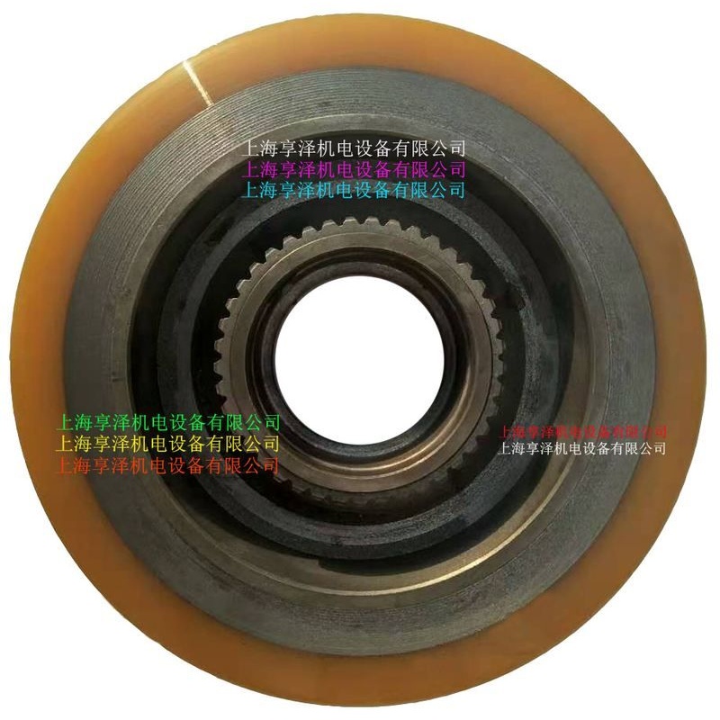 林德电动堆高机R18前轮承重轮子  液压车负载轮PU包胶轮胎