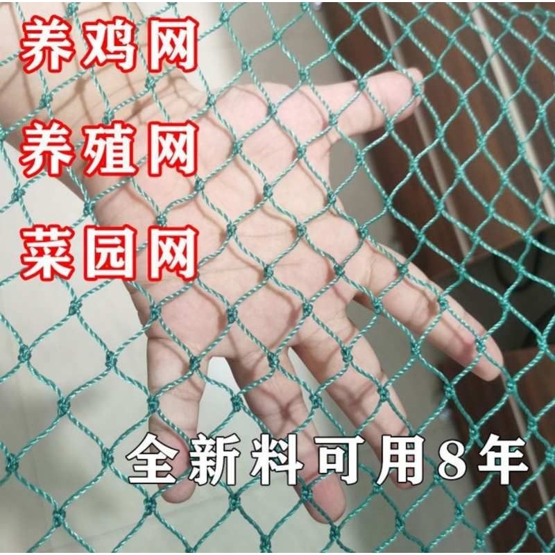批发养鸡围栏网塑料尼龙养殖网家用圈拦隔离编织网防逃合股软丝防