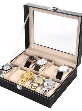 跨境手表盒现货批发pu12324手表位610位位收纳盒位皮革位202位位
