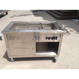 供应出口型304不锈钢保温售饭车 拉门不锈钢保温送餐车